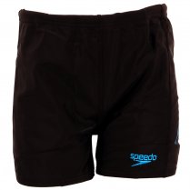 Speedo Boys' Logo Sports Panel Aquashort Black