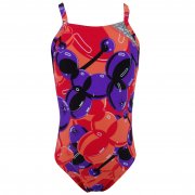 Flipturn Loony Balloons Girl's Swimming Costume Orange