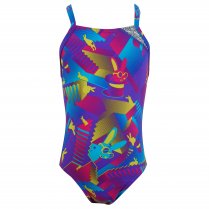 Speedo Flipturn Rabbit Proof Girl's Swimming Costume Multi