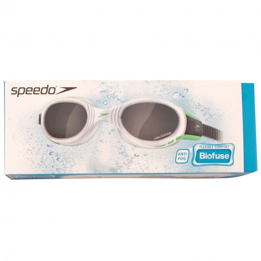 Speedo Futura Biofuse Polarised Swimming Goggles White