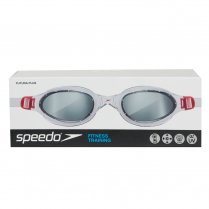 Speedo Futura Plus Soft Frame Goggle White and Red