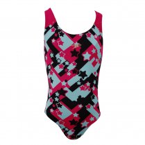 Speedo Girl's Allover Splashback Print Pink