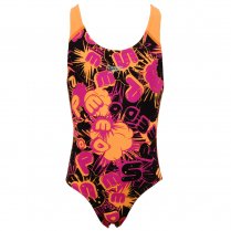 Speedo Girl's Allover Splashback Swimming Costume Multi