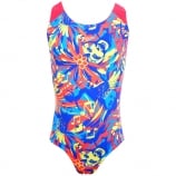 Speedo Girls' Koleido Allover Splashback Swimsuit Multi