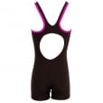 Speedo Girls' Monogram Legsuit Black