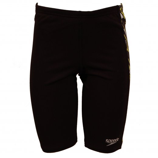 Speedo Logo Panel Boys' Jammer Black - Size 30-32