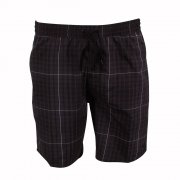 Men's Check Leisure 18" Watershorts Black