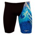 Speedo Men's Placement Digital Jammer Swimshort Black