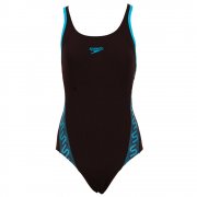 Speedo Monogram Muscleback Women's Swimming Costume Black