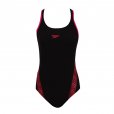 Speedo Monogram Women's Muscleback Swimsuit Black