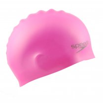 Speedo Moulded Silicone Swimming Cap Pink