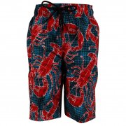 Speedo Printed 17" Boys' Swim Short Blue