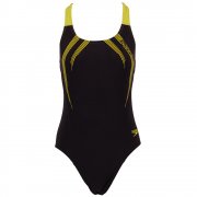 Speedo Sports Logo Medalist Swimsuit Blue