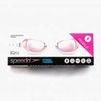 Speedo Women's Aquapure Mirror IQfit Goggle White