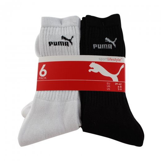 Puma Sports Sock 6-Pack Multicoloured