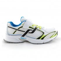 Tecno Pro Elexir IV  Boy's Velcro Running Trainers White