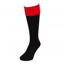 Reydon Turnover Club Football Sock Black/Red