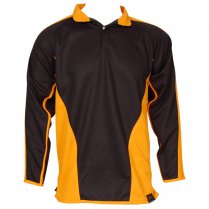 Falcon Uffculme School Reversible Rugby Top Black & Amber