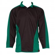 Uffculme School Reversible Rugby Top Black & Emerald (size 26")