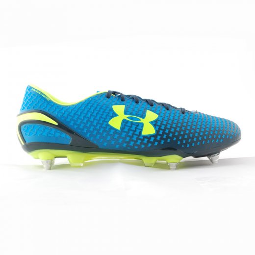 Under Armour ClutchFit Force Hybrid Soft Ground Boots Blue