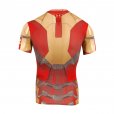 Under Armour Men's Iron Man Compression Shirt Gold