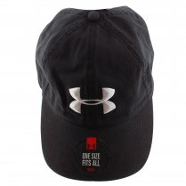 Under Armour Men's Washed Curved Adjustable Cap Black