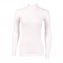 Under Armour Women's ColdGear Compression Mock Tee White