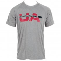 Under Armour Wordmark Strikethrough Men's Tee Grey