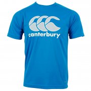 Canterbury Vapodri Poly Logo Men's Tee Blue