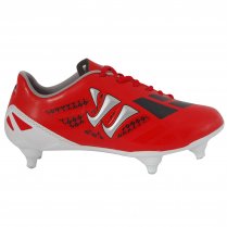 Warrior Gambler II Clash Soft Ground Junior Football Boots Red