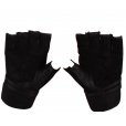 Fitness Mad Weight Lifting Gloves with Wrist Wrap Black