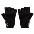 Fitness Mad Weight Lifting Gloves with Wrist Wrap Black