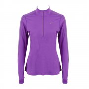 Nike Women's Reflective Element Half Zip Top Purple