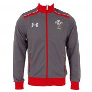 WRU Warm-up Zipped Tracksuit Top Grey