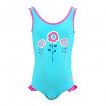 Zoggs Corlette Scoopback Girls' Suimsuit Baby Blue/Pink