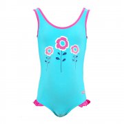 Zoggs Corlette Scoopback Girls' Suimsuit Baby Blue/Pink