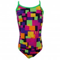 Zoggs Lennox Sprintback Girl's Swimming Costume Multicoloured