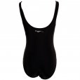 Zoggs Optic Chic Piped V Neck Women's Swimming Costume Black