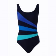 Zoggs Sandon Scoopback Women's Swimming Costume Dark Blue