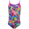 Zoggs Wings Bella Crossback Girls' Swimming Costume Multi